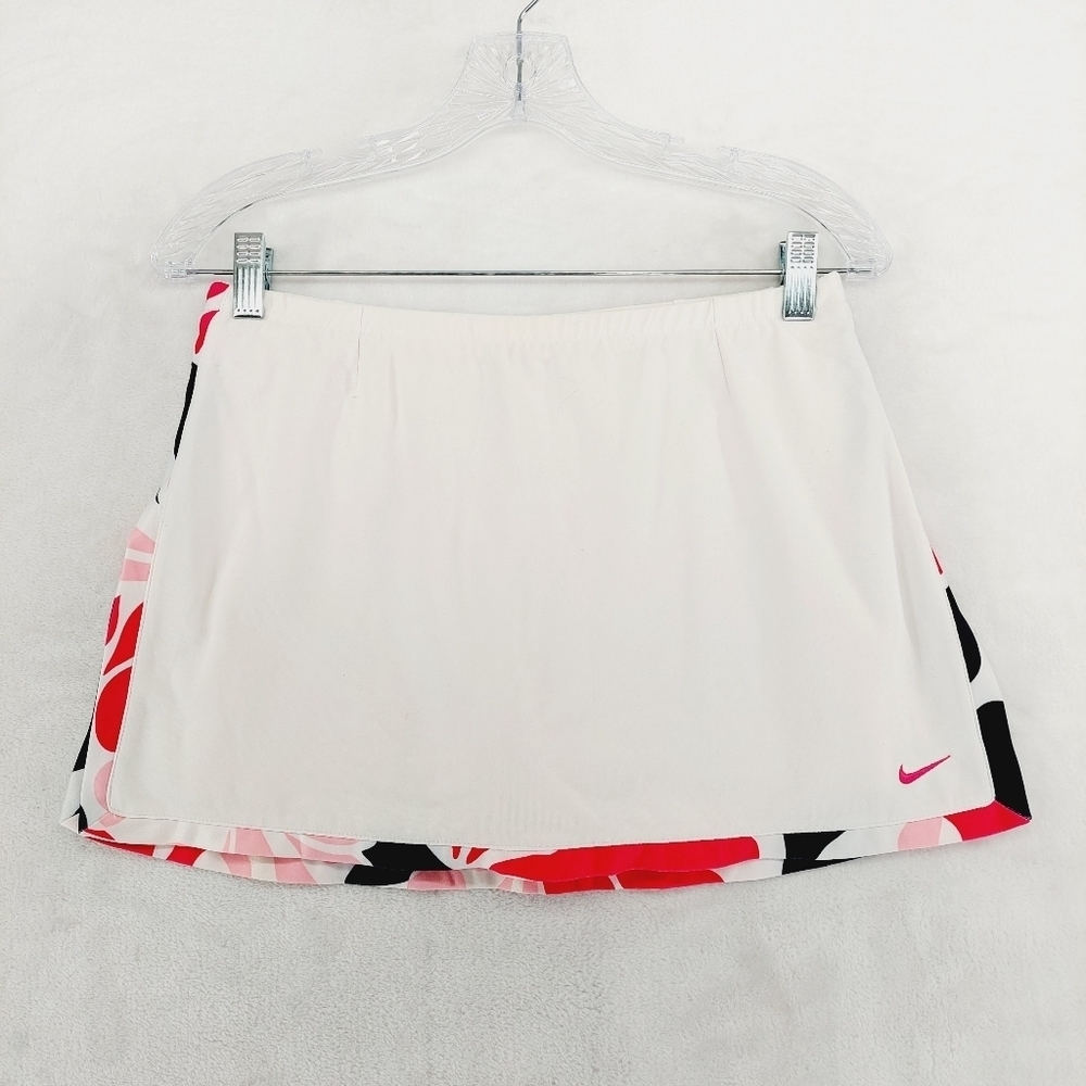 Nike Dry-Fit White Red Black Athleisure Casual Summer Girls Skorts P6472